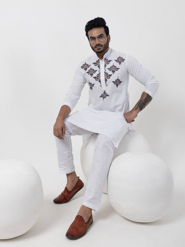 Men Ethnic Motifs Printed Kurta Pyjama Set