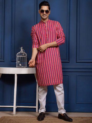 Men Ethnic Motifs Printed Kurta With Pyjama Set
