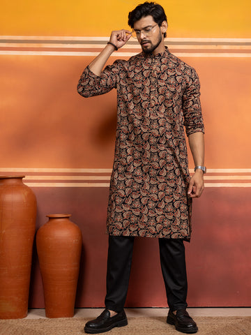 Men Ethnic Motifs Printed Kurta With Pyjama Set