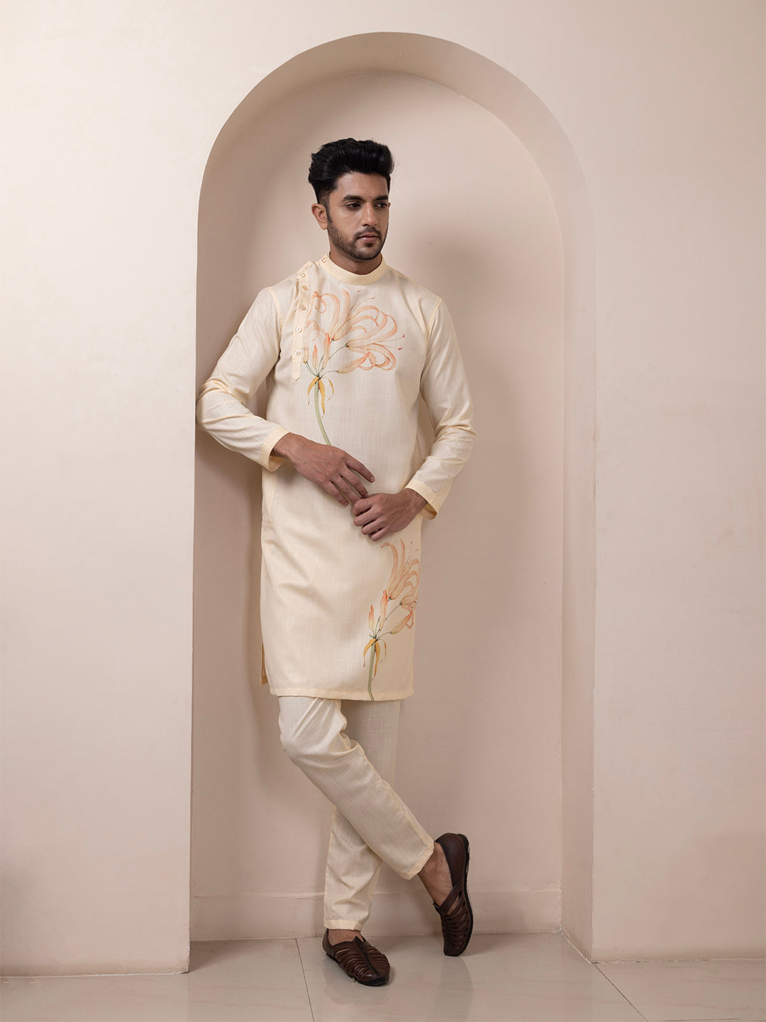 Men Ethnic Motifs Printed Kurta With Pyjama Set