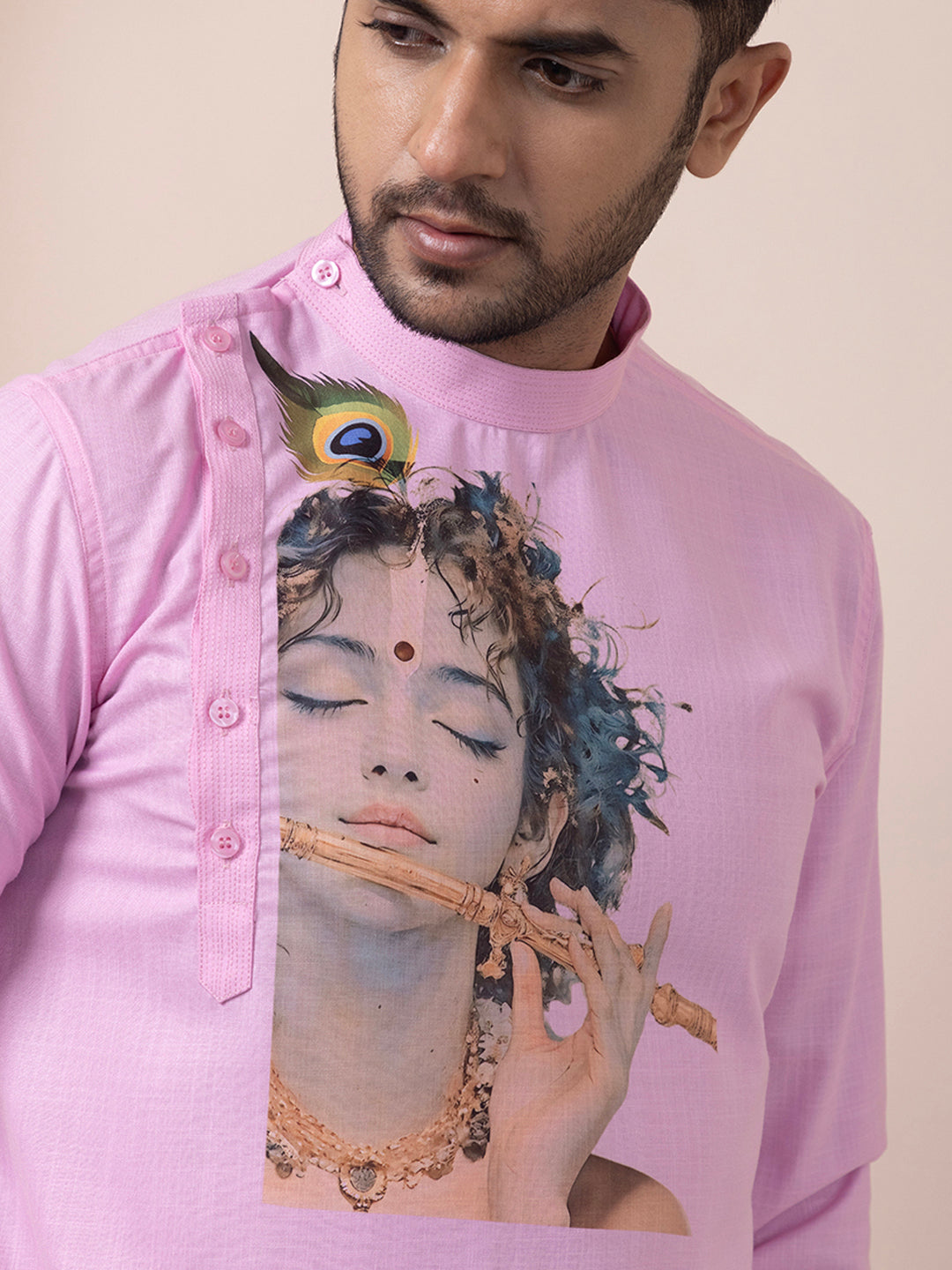 Men Ethnic Motifs Printed Cotton Kurta Pyjama Set