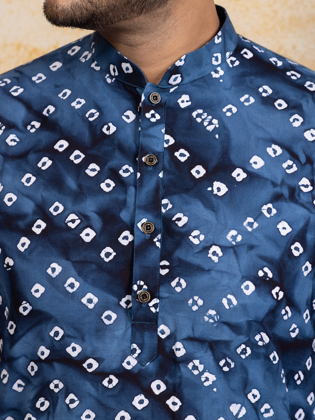 Men Bandhani Printed Kurta With Pyjama Set