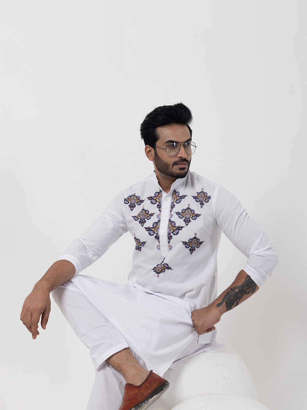Men Ethnic Motifs Printed Kurta Pyjama Set