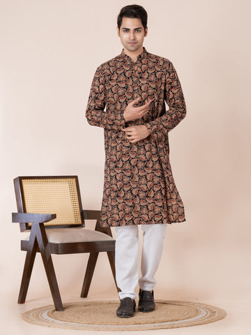 Men Ethnic Motifs Printed Kurta With Pyjama Set