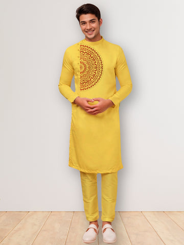 Men Ethnic Motifs Printed Kurta With Pyjama Set