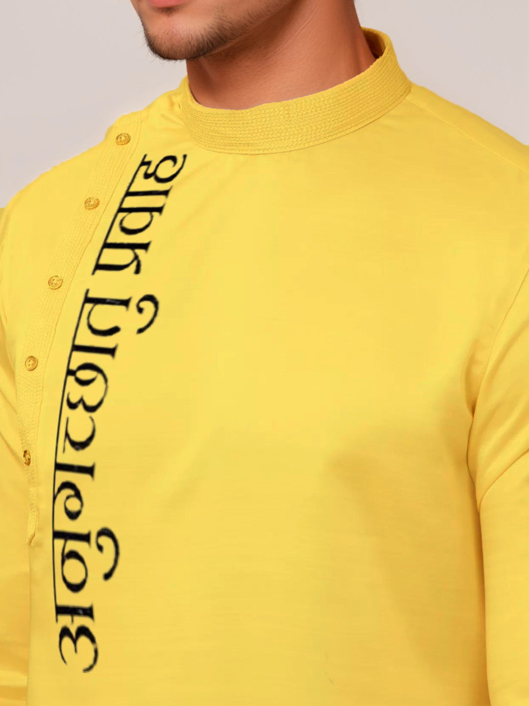 Men Ethnic Motifs Printed Cotton Kurta With Pyjama Set