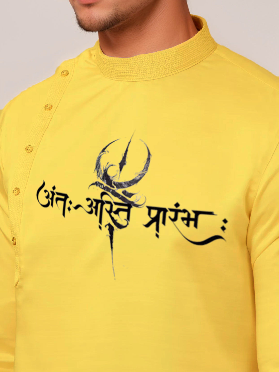 Men Ethnic Motifs Printed Cotton Kurta With Pyjama Set